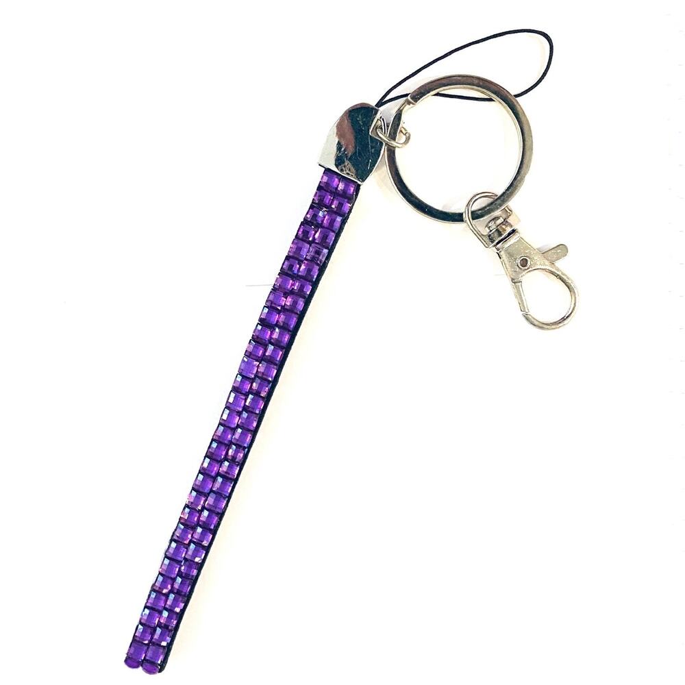 Crystal Loop Bracelet Keyring